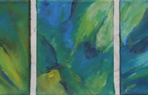 z.t., acryl op linnen, 20 x 25 cm (3x)